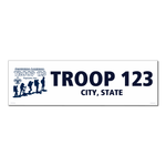Scouting America Troop Vinyl Banner - Hiking to the Summit (28" Tall x 96" wide Banner)