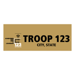 Scouting America Troop Vinyl Banner (28" Tall x 96" wide Banner with pole pocket)