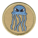 Angry Jellyfish Patrol Patch - embroidered 2 in round by ClassB