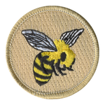 Honeybee Patch - embroidered 2 inch round by ClassB