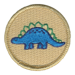 Stegosaurus Dino Patrol Patch - embroidered 2 in round by ClassB