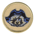 Pirate Raccoon Patch - embroidered 2 inch round by ClassB