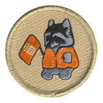 Panda Garbage Picker Patrol Patch - embroidered 2 in round by ClassB