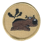 Slightly Burnt Capybara Patrol Patch - embroidered 2 in round by ClassB