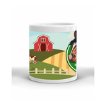 Horse 4-H Mug - Farm Landscape - Middle View by ClassB