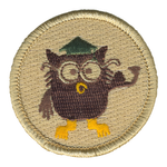 Educated Owl Patrol Patch - embroidered 2 in round by ClassB