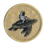 Astronaut Sea Turtle Patrol Patch - embroidered 2 in round by ClassB