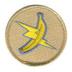 Lightning Banana Patrol Patch - embroidered 2 in round by ClassB