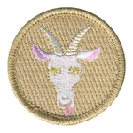 White Goat Patrol Patch - embroidered 2 in round by ClassB