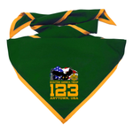 Troop Neckerchief with Flying Eagle and Flag and Scouting America logo