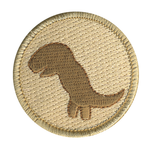 Dino Nugget Patrol Patch - embroidered 2 in round by ClassB