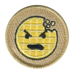 Raging Waffle Patrol Patch - embroidered 2 in round by ClassB