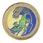 Surfing Salamander Patrol Patch - embroidered 2 in round by ClassB