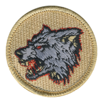 Fiery Wolf Patrol Patch - embroidered 2 in round by ClassB
