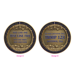 Back of Sea Base High Adventure Coin with 2 design options