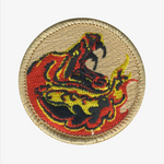 Pyro Viper Patrol Patch - embroidered 2 in round