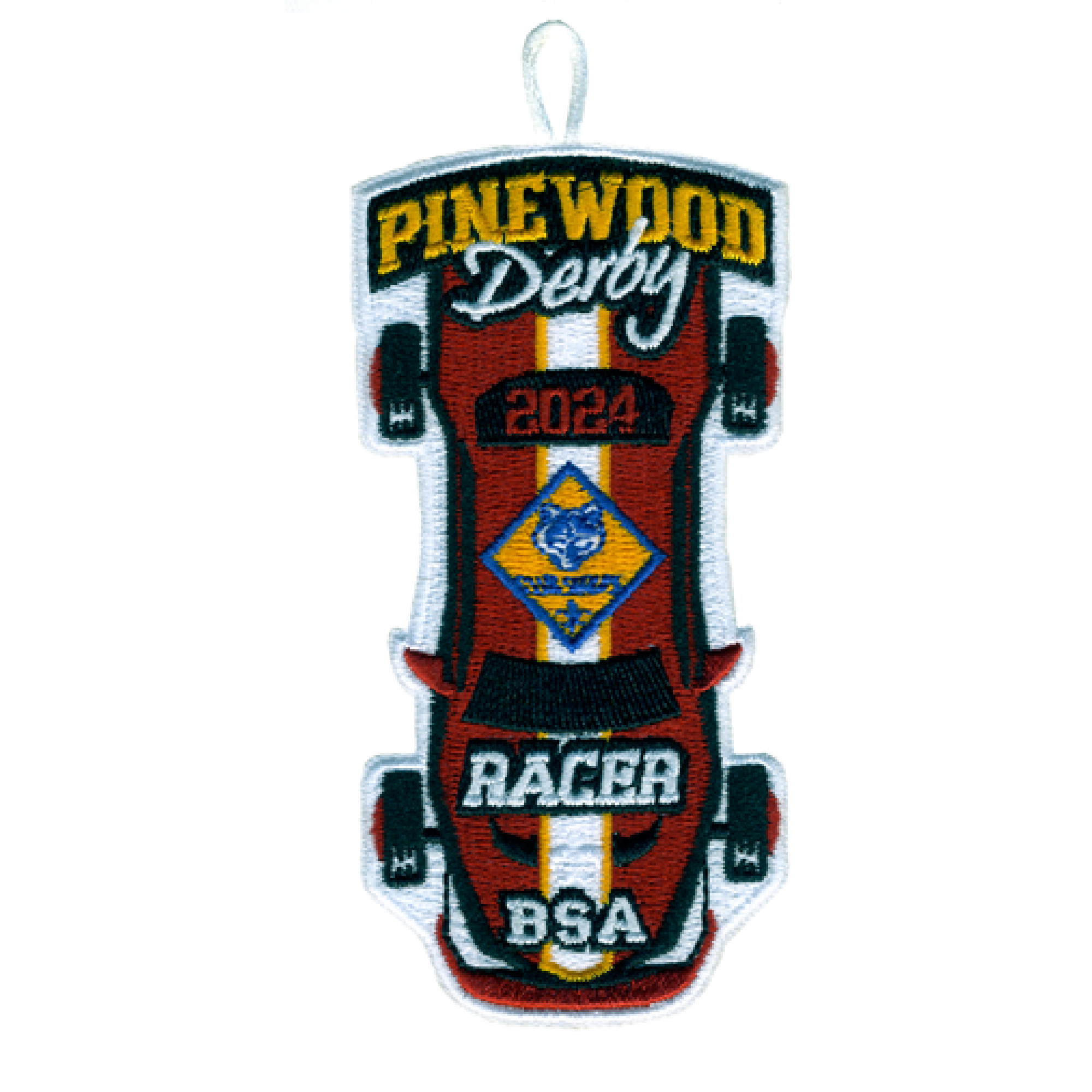 2024 Pinewood Derby Patch Cub Scout Racer