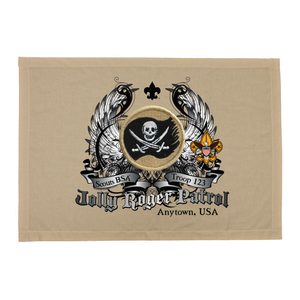 Scout Jolly Roger Patrol Patch Flag with Colored Wings and Scouting America logo