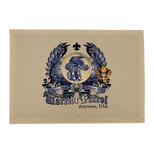 Scout Mech Warrior Patrol Patch Flag with Colored Wings and Scouting America logo
