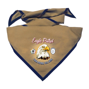 Wood Badge Neckerchief with Wood Badge Eagle And Wood Badge Logo Wood Badge Neckerchief with Wood Badge Eagle And Wood Badge Logo