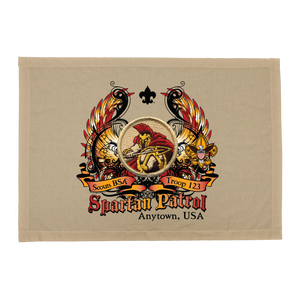 Scout Spartan Patrol Patch Flag with Colored Wings and Scouting America logo