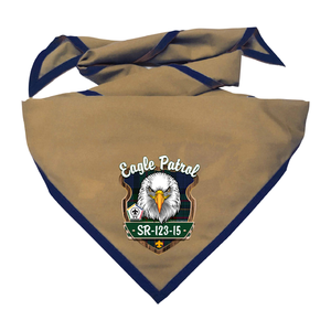 Wood Badge Neckerchief with Wood Badge Eagle And Wood Badge Logo Wood Badge Neckerchief with Wood Badge Eagle And Wood Badge Logo