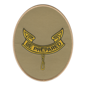 Jumbo Second Class Rank 6" Tall Oval Embroidered Patch