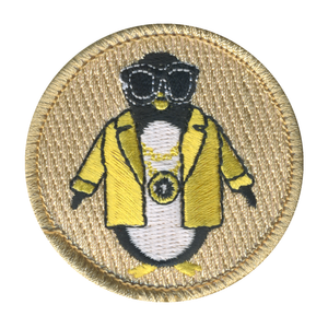 Chill Penguins Patrol Patch - embroidered 2 in round