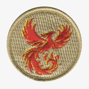 Flaming Phoenix Patrol Patch - embroidered 2 in round Flaming Phoenix Patrol Patch - embroidered 2 in round