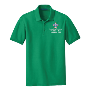 Scouts Polo with Scouting America Corporate Logo [Kelly Green]