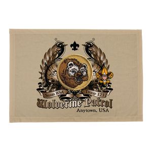Scouts BSA Troop Patrol Patch Flag with Wolverine Patrol Patch Scouts BSA Troop Patrol Patch Flag with Wolverine Patrol Patch