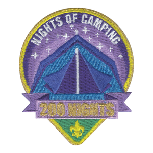 Nights of Camping Embroidered Patch 200 Nights by ClassB