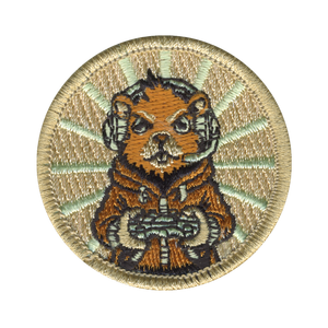 Gaming Gopher Patrol Patch - embroidered 2 in round