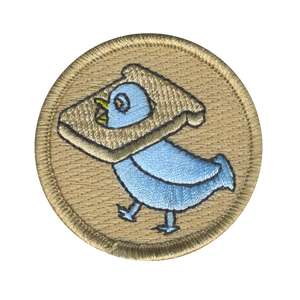 Cuckoo Bird  Patrol Patch - embroidered 2 in round