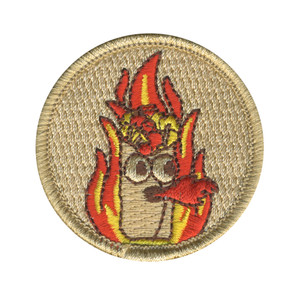 Blazing Burritos Patrol Patch -embroidered 2 in round