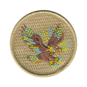 Flying Electric Eagle Patrol Patch - embroidered 2 in round
