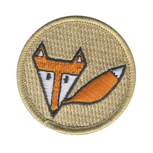 Paper Fox Patrol Patch - embroidered 2 in round