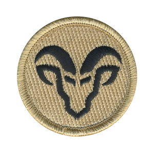 Black Goat Patrol Patch  - embroidered 2 in round