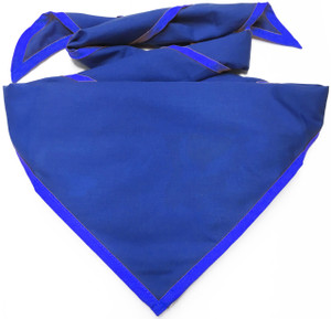 Blank Solid Royal Blue Neckerchief - Troop Size (B414 AZ 66)