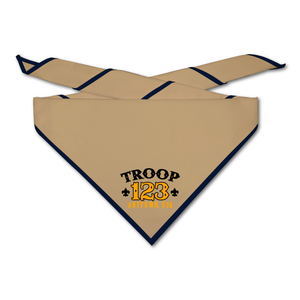 Scout Troop Neckerchief - Western Troop on light neckerchief Scout Troop Neckerchief - Western Troop on light neckerchief
