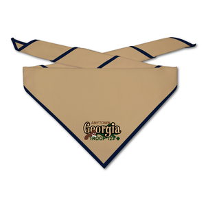 Scout Troop Neckerchief - Georgia Squirrel on light neckerchief Scout Troop Neckerchief - Georgia Squirrel on light neckerchief