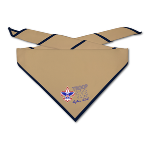 Scout Troop Neckerchief - Ghosted Troop on light neckerchief Scout Troop Neckerchief - Ghosted Troop on light neckerchief