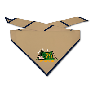 Scout Troop Neckerchief - Campings Finest Moments on light neckerchief Scout Troop Neckerchief - Campings Finest Moments on light neckerchief