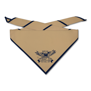 Scout Troop Neckerchief - Eagle Holding Banner Scouts BSA on light neckerchief Scout Troop Neckerchief - Eagle Holding Banner Scouts BSA on light neckerchief