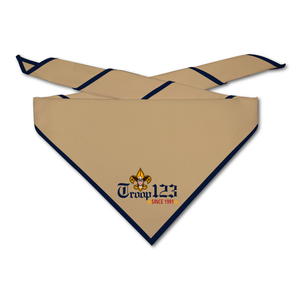 Scout Troop Neckerchief - Classic Troop on Light Neckerchief Scout Troop Neckerchief - Classic Troop on Light Neckerchief