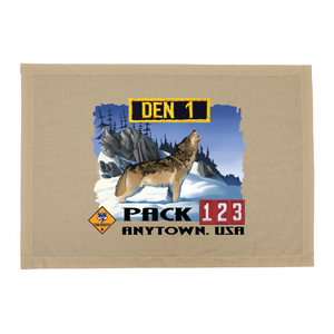 Cub Scout Pack Den Flag with Wolf Cub Scout Pack Den Flag with Wolf