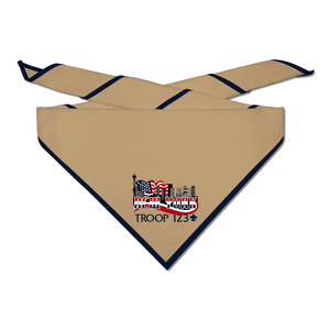 Scout Troop Neckerchief - Panoramic New York Troop on Light Neckerchief Scout Troop Neckerchief - Panoramic New York Troop on Light Neckerchief