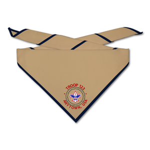 Scout Troop Neckerchief - The Ring of Scouting Troop on Light Neckerchief Scout Troop Neckerchief - The Ring of Scouting Troop on Light Neckerchief