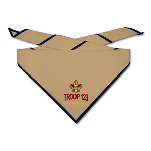 Scout Troop Neckerchief - Arc Troop Classic on Light Neckerchief Scout Troop Neckerchief - Arc Troop Classic on Light Neckerchief