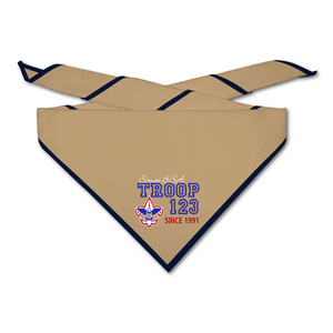 Scout Troop Neckerchief - Troop Universal Athletic on Light Neckerchief